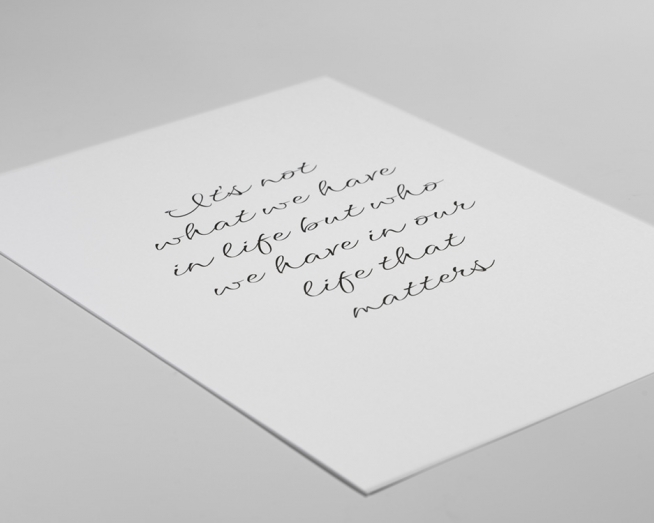 Affiche avec texte et citation Posters de style sobre